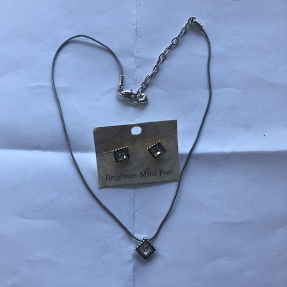 Brighton Square Necklace and Earring Set